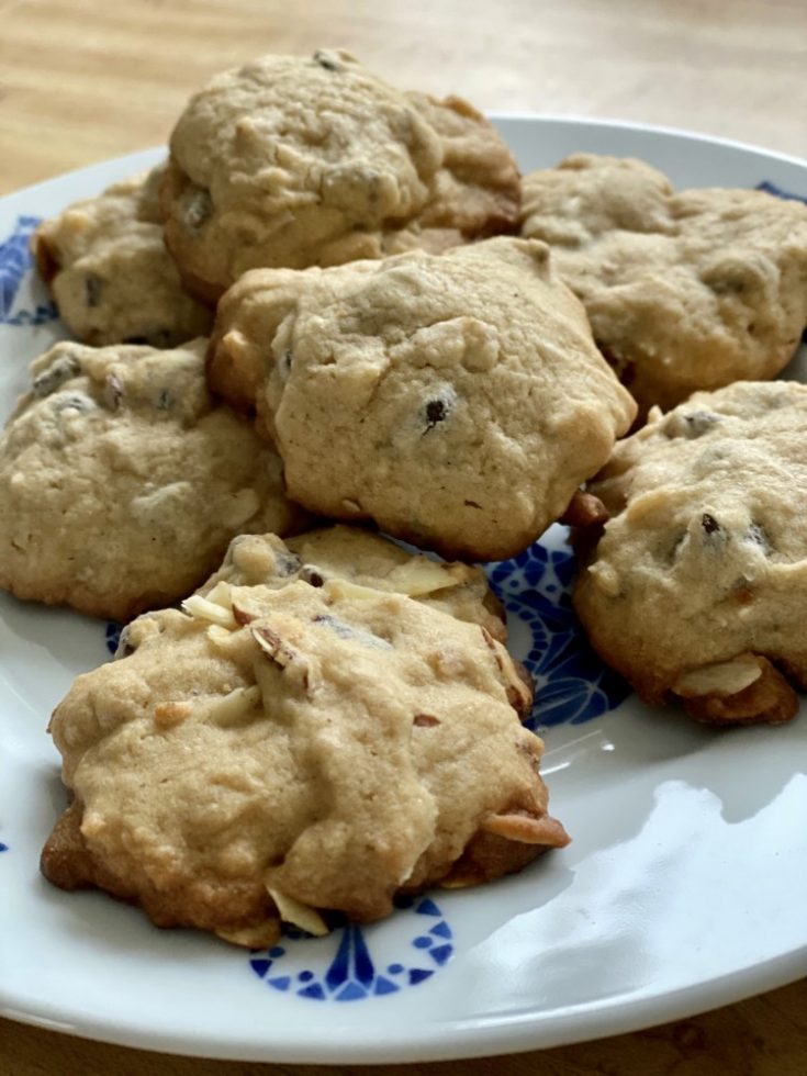 Chocolate Chip Cardamom Almond Cookies